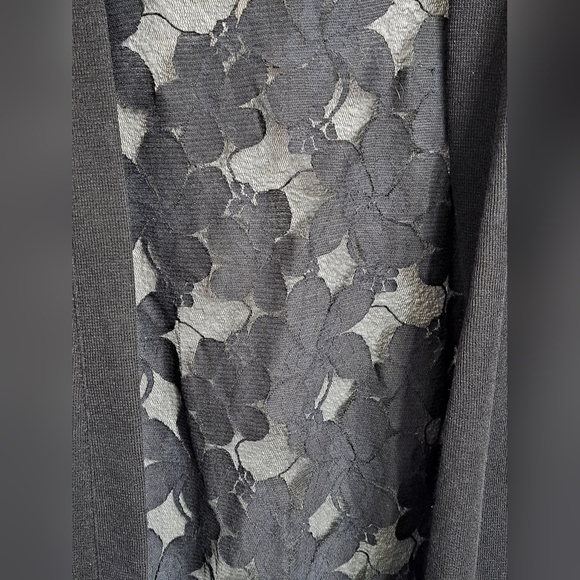 NWT Molly Bracken Black Lace Open Front Cardigan   Size 1X - Picture 2 of 10
